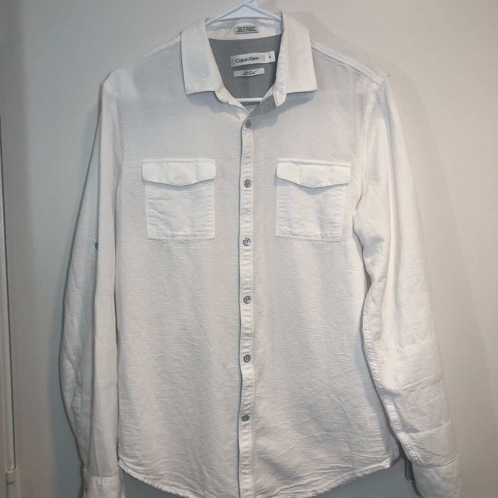 Calvin Klein white button down